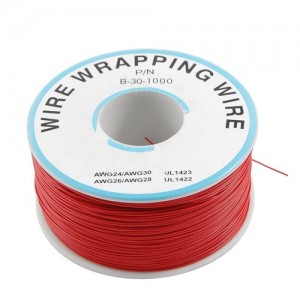 B-30-1000 30AWG PVC Wire Wrap Wire – 230m Red High-Quality Insulated Wire