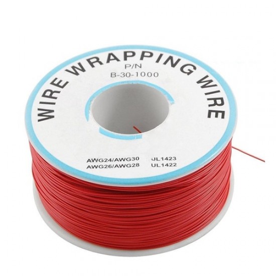 B-30-1000 30AWG PVC Wire Wrap Wire – 230m Red High-Quality Insulated Wire
