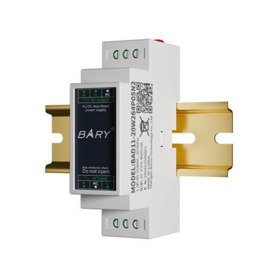 Ebyte BAD11-20W264P05N2 5V 20W AC-DC Isolated Step-Down DIN Rail Power Supply