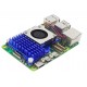 Active Cooler for Raspberry Pi 5 - Aluminum Heatsink With Thermal Pads (Blue Color)