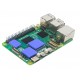 Active Cooler for Raspberry Pi 5 - Aluminum Heatsink With Thermal Pads (Blue Color)