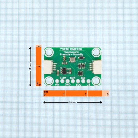 7Semi BME280 Temperature Humidity Pressure Sensor Breakout I2C/SPI (MPN: ES-12121)