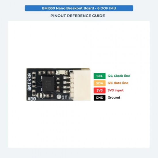7Semi BMI330 IMU Nano Module – 6-Axis Accelerometer & Gyroscope Motion Sensor (I²C / SPI) (MPN:ES-12282)