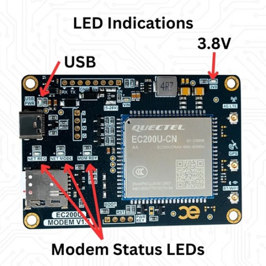 Capuf Quectel EC200U 4G LTE Modem Capuf Quectel EC200U 4G LTE Modem