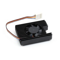 Waveshare Dedicated All-in-one 3007 Cooling Fan For Raspberry Pi Compute Module 4 CM4, Speed Adjustable, With Thermal Tapes, 5V Power Supply