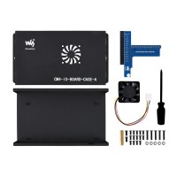 Metal Box (A) for Raspberry Pi Compute Module 4 IO Board, with Cooling Fan
