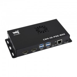 PoE Mini-Computer Based on Raspberry Pi Compute Module 4 (NOT Included), Metal Case, With Cooling Fan PoE Mini-Computer Based on Raspberry Pi Compute Module 4 (NOT Included), Metal Case, With Cooling Fan