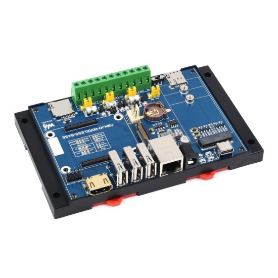 Industrial IoT Wireless Expansion Module Designed for Raspberry Pi Compute Module 4 (without 4G Module and Power Adapter)