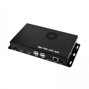 PoE UPS Base Board/Mini-Computer Designed for Raspberry Pi Compute Module 4, Gigabit Ethernet, Dual HDMI, Quad USB2.0 With Mettalic Box PoE UPS Base Board/Mini-Computer Designed for Raspberry Pi Compute Module 4, Gigabit Ethernet, Dual HDMI, Quad USB2.0 With Mettalic Box