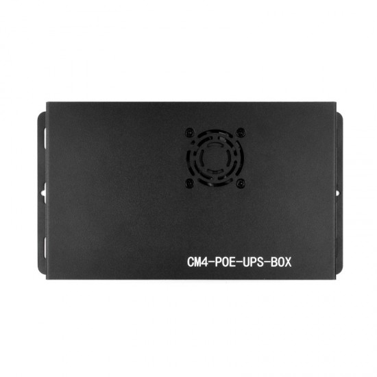 PoE UPS Base Board/Mini-Computer Designed for Raspberry Pi Compute Module 4, Gigabit Ethernet, Dual HDMI, Quad USB2.0 With Mettalic Box