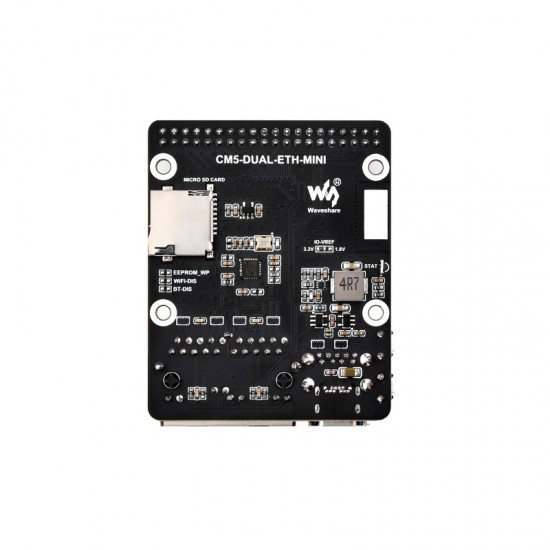 Mini Dual Gigabit Ethernet Base Board Designed for Raspberry Pi Compute Module 5 Mini Dual Gigabit Ethernet Base Board Designed for Raspberry Pi Compute Module 5