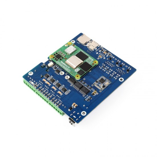 Waveshare Gigabit/2.5G Dual Ethernet Multi-Function Expansion Board Based On Raspberry Pi CM5 (NOT included), Supports RS485 Industrial Communication, 4G / 5G Module And 4K Display Output