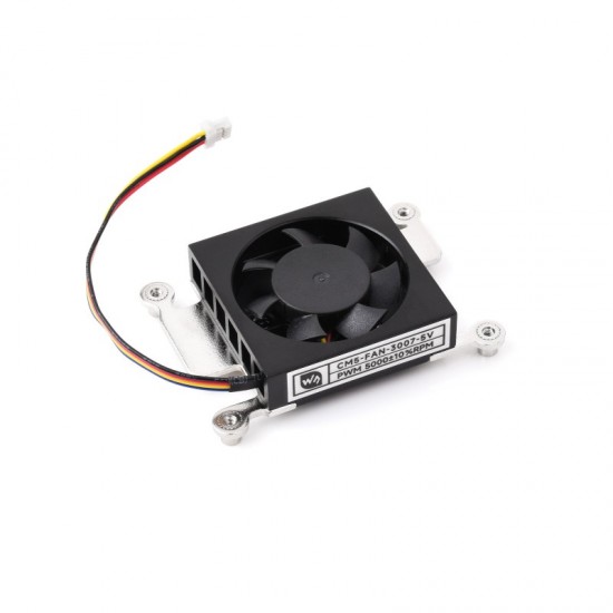 Dedicated 3007 Cooling Fan For Raspberry Pi Compute Module 5, Low Noise, With Thermal Tapes, 5V Power Supply