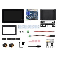 Waveshare 7inch Industrial HMI All-In-One Touch Display Development Board For Raspberry Pi Compute Module 5, 10-Point Touch, Optical Bonding Toughened Glass Panel, 5MP Front Camera, Supports RS485 And 4G/5G Communication
