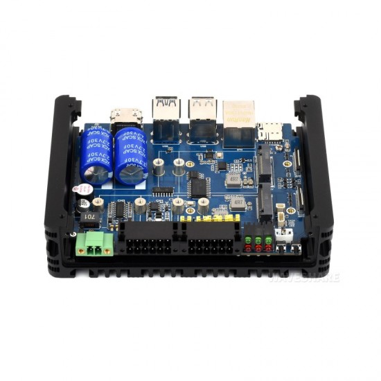Waveshare 8inch Industrial HMI All-In-One Touch Display Development Board For Raspberry Pi Compute Module 5, 10-Point Touch, Optical Bonding Toughened Glass Panel, 5MP Front Camera, Supports RS485 And 4G/5G Communication