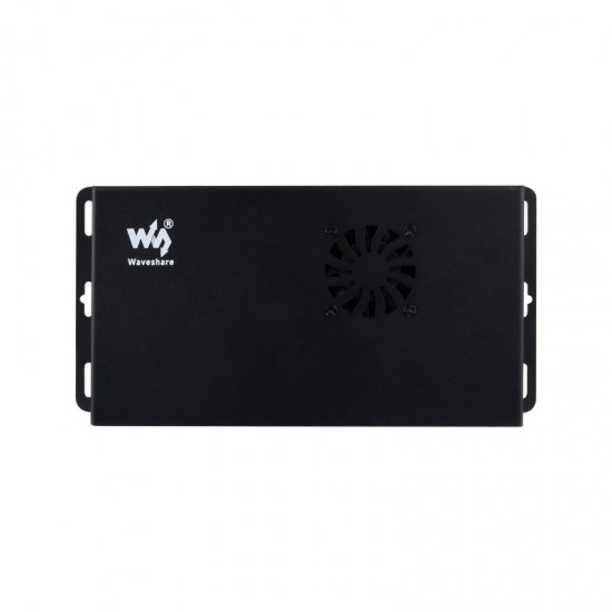 Waveshare Metal Case Designed For Raspberry Pi Official Compute Module 5 IO Board, Comes With Cooling Fan