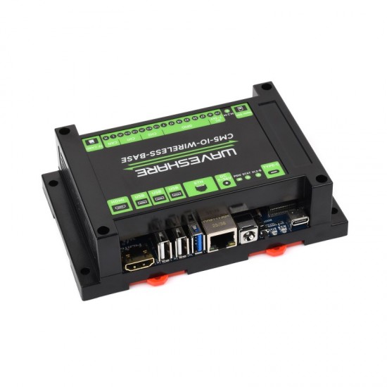 Waveshare Industrial IoT Wireless Expansion Board For Raspberry Pi CM5, 4G / 5G / LoRa Expansion Board, Gigabit Ethernet RJ45 Port, Dual MIPI Interfaces, Supports 4K Output Waveshare Industrial IoT Wireless Expansion Board For Raspberry Pi CM5, 4G / 5G / LoRa Expansion Board, Gigabit Ethernet RJ45 Port, Dual MIPI Interfaces, Supports 4K Output
