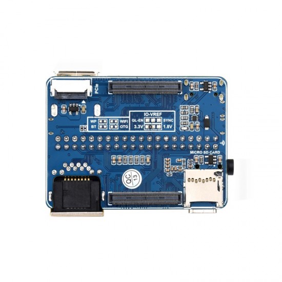 Waveshare CM5-NANO-B Mini Expansion Board For Raspberry Pi Compute Module 5, Same Size As The CM5, Supports 4K HDMI, USB 3.2, Gigabit Ethernet Port, Dual MIPI Interfaces [Solder Version]