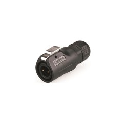 CNLINKO LP-12-C02PE-02-001 LP-12 Series 2-Pin Male Waterproof Circular Cable Connector Plug, IP67, 125V 5A, Solder Type