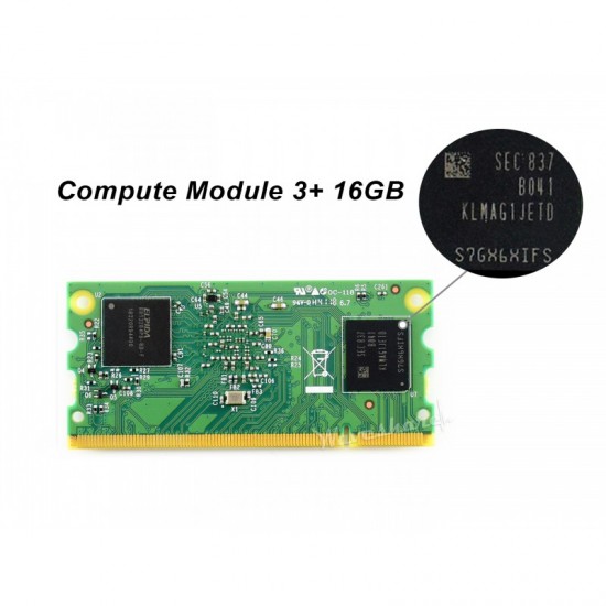 Raspberry Pi CM3+ 1GB RAM 16GB EMMC Flash - CM3+/16GB