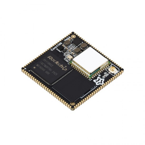 Luckfox Core1106 Core Board Based On Rockchip RV1106 Chip, 128MB RAM & 8GB eMMC, Integrates ARM Cortex-A7/RISC-V MCU/NPU/ISP Processors With Wireless Connectivity