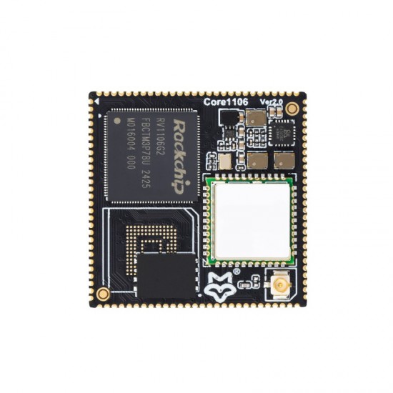 Luckfox Core1106 Core Board Based On Rockchip RV1106 Chip, 256MB RAM & 256MB SPI NAND, Integrates ARM Cortex-A7/RISC-V MCU/NPU/ISP Processors With Wireless Connectivity