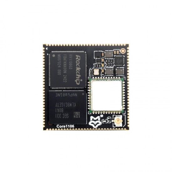 Luckfox Core11061408 Core Board, 8GB eMMC + 256MB Ram, Based On Rockchip RV1106G3 Chip, Integrates ARM Cortex-A7/RISC-V MCU/NPU/ISP Processors, Wi-Fi 6 & BLE 5.2