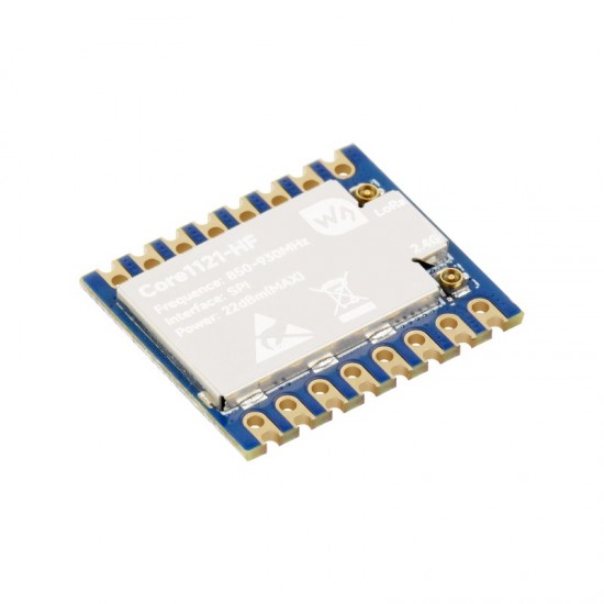 Core1121-HF 868MHz / 2.4GHz Dual-Band LoRa Module, Based LR1121 Transceiver, Suitable For Sub-GHz And 2.4GHz Frequency Bands - Unsolder Version Core1121-HF 868MHz / 2.4GHz Dual-Band LoRa Module, Based LR1121 Transceiver, Suitable For Sub-GHz And 2.4GHz Frequency Bands - Unsolder Version