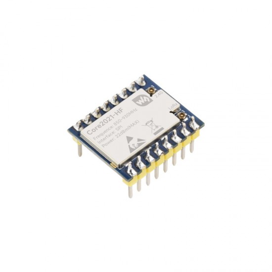 Waveshare Core2021-HF Dual-Band LoRa Module, Based on LR2021 Transceiver, Supports 850 ~ 930MHz, 2.4GHz And 1.5~2.5GHz Frequency Bands, Low-power And Multi-protocol IoT LoRaWAN Module (Solder Version)