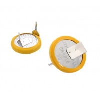 CR1220 3V Lithium Coin Cell With Solder Tabs - PCB Mount