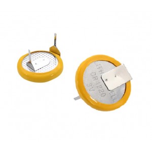 CR1220 3V Lithium Coin Cell With Solder Tabs - PCB Mount CR1220 3V Lithium Coin Cell With Solder Tabs - PCB Mount