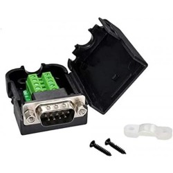 DB9 Male Screw Terminal to RS232/RS485 Conversion Board with Shell & Nut