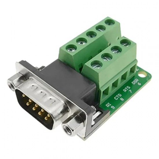 DB9 Male Screw Terminal to RS232/RS485 Conversion Board with Shell & Nut DB9 Male Screw Terminal to RS232/RS485 Conversion Board with Shell & Nut