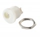 DC-022 5.5mm x 2.1mm Panel Mount Type DC Jack Connector - White Color DC-022 5.5mm x 2.1mm Panel Mount Type DC Jack Connector - White Color