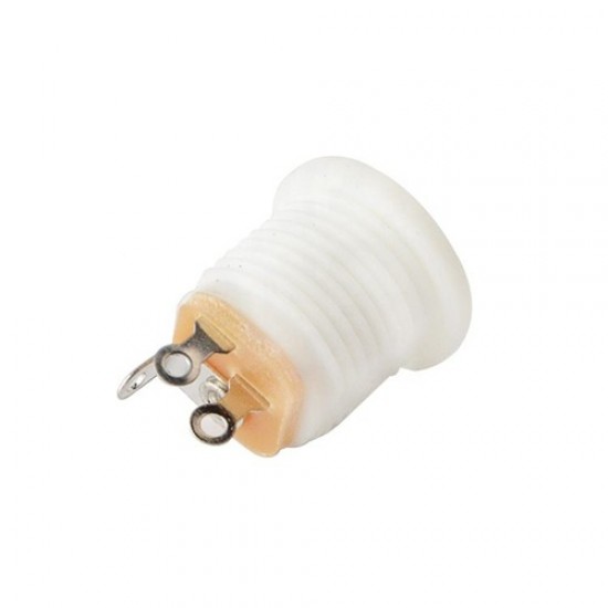 DC-022 5.5mm x 2.1mm Panel Mount Type DC Jack Connector - White Color DC-022 5.5mm x 2.1mm Panel Mount Type DC Jack Connector - White Color