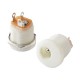 DC-022 5.5mm x 2.1mm Panel Mount Type DC Jack Connector - White Color DC-022 5.5mm x 2.1mm Panel Mount Type DC Jack Connector - White Color