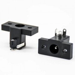 DC Power Jack - Female - 2.1 x 5.5 mm Flat Type -  Panel Mount