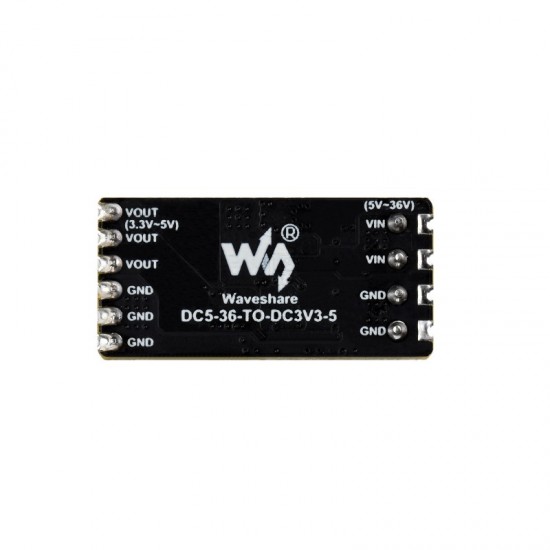 DC-DC Buck Mini Module, Compact Size And Easy To Integrate, Configurable 3.3V Or 5V buck voltage regulation output, Immersion Gold Process - Solder Version With Terminal