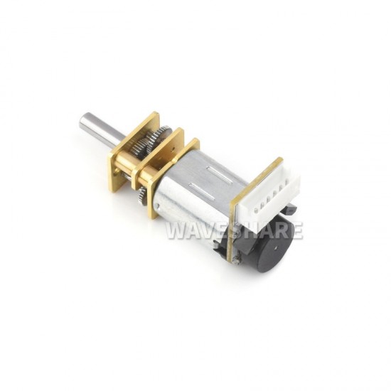 N20 DC Gear Motor, Magnetic Hall Encoder, All-metal Gearbox, High precision Reduction Motor, With L-shaped 6PIN Connector