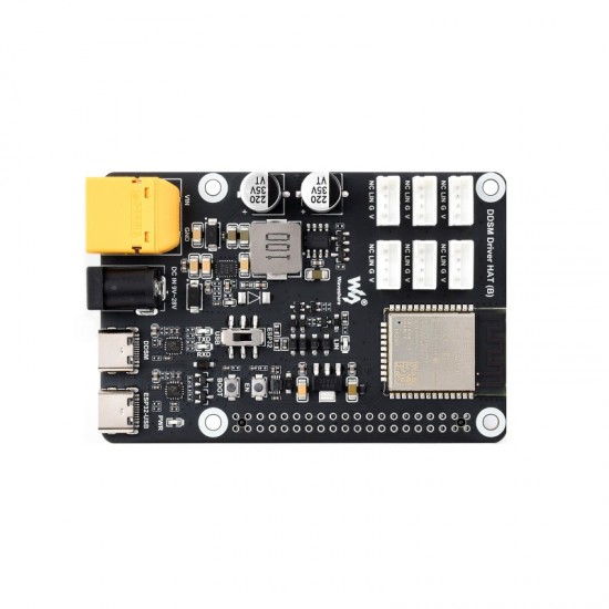 Direct Drive Servo Motor Driver Board (B), Integrates ESP32 and Control Circuit, 2.4G WiFi Support, Suitable for DDSM400 Hub Motor, ESP Now Support