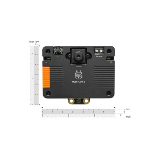 DF ROBOT Gravity: HUSKYLENS 2 - 6 TOPS LLM MCP AI Vision Sensor (TF Card Version, 20+ Models, Deploy Custom Models) (MPN:SEN0638-TF)