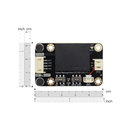DF ROBOT Gravity: Offline Voice Recognition Sensor (121 Built-in Commands + Custom Commands) (MPN:SEN0539-EN)