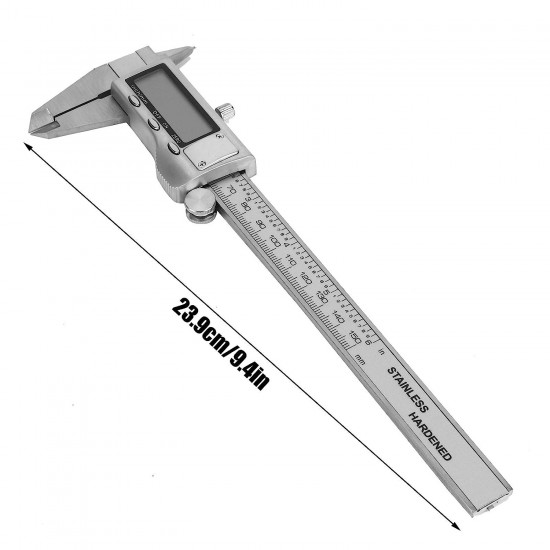 Digital Caliper - Stainless Steel Electronic Vernier Calipers 0-150mm Metal Micrometer Measuring tool