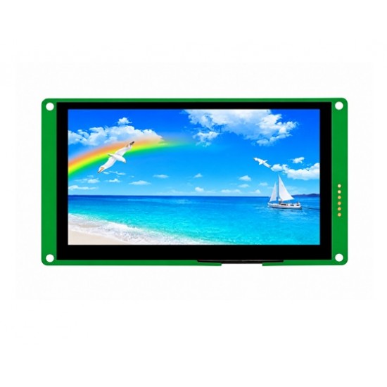 DWIN 4.3 Inch HMI TFT LCD, Capacitive Touch, TN TFT 480x272 250nit UART LCM LCD Display, DMG48270C043_03WTC (Commercial grade)