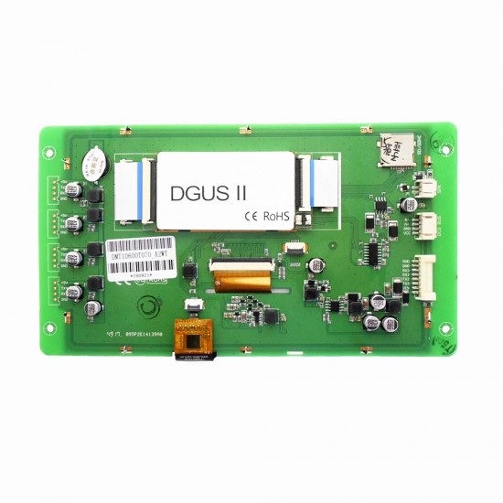 DWIN Industrial Grade 7inch IPS TFT LCD, Capacitive Touch, 1024x600 250nit Smart HMI Display, DMT10600T070_A2WT