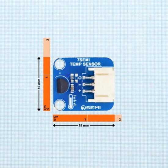 7Semi DS18B20+ 1-Wire Digital Temperature Sensor Breakout (MPN: ES-12210)