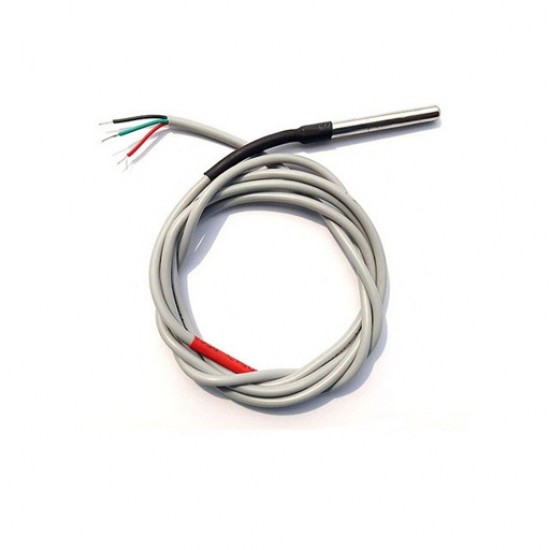 DS18B20 Waterproof Temperature Sensor Probe 1m Cable DS18B20 Waterproof Temperature Sensor Probe 1m Cable