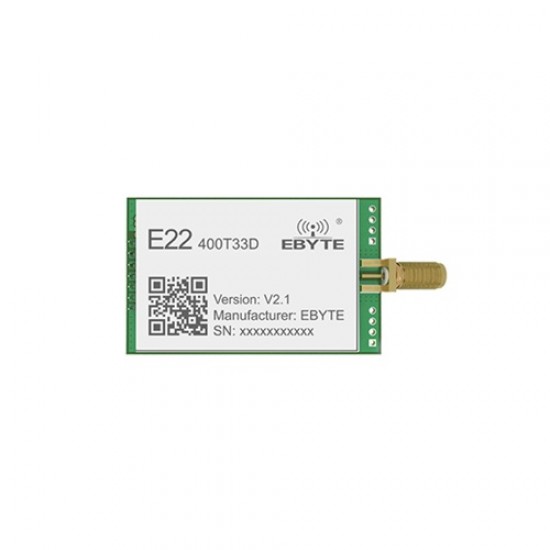 Ebyte E22-400T33D -V2 433MHz 33dBm LoRa Wireless Module - 16km Communication Distance Ebyte E22-400T33D -V2 433MHz 33dBm LoRa Wireless Module - 16km Communication Distance