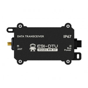 EBYTE E91-DTU(400SL30) Industrial LoRa RS485 Wireless DTU – 433MHz, 30dBm, IP67 Waterproof, 8KM Range, M12 Interface