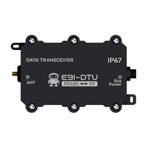 EBYTE E91-DTU(400SL37) Industrial LoRa RS485 Wireless DTU – 433MHz, 37dBm, IP67 Waterproof, 25KM Range, M12 Interface